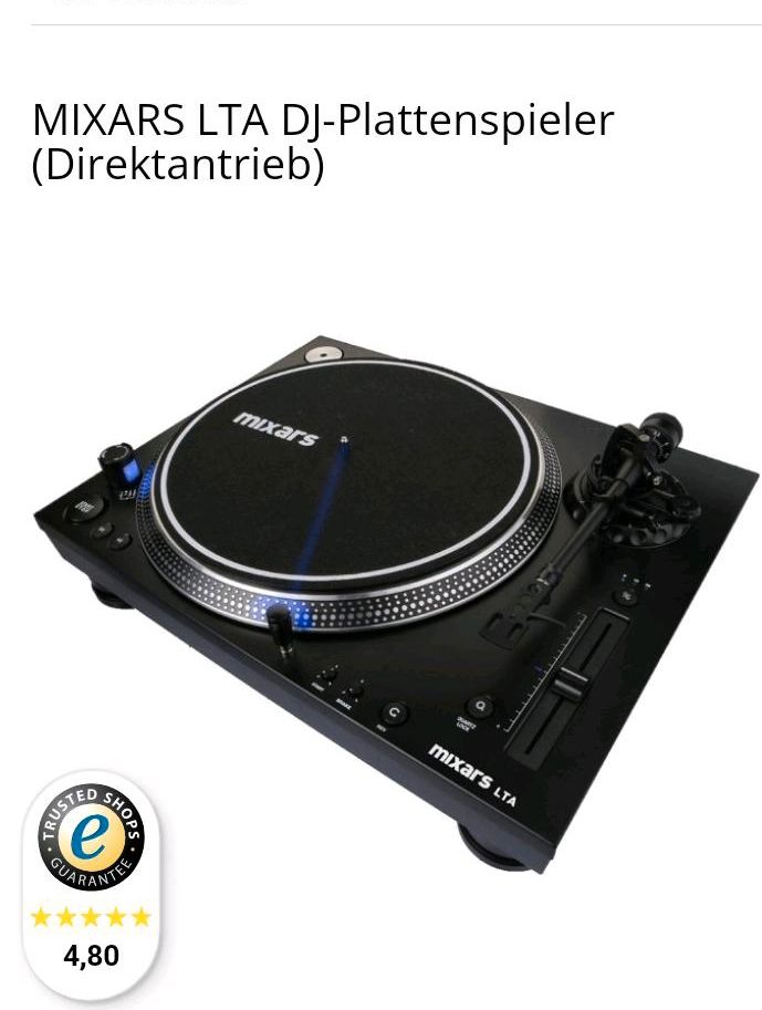 MIXARS LTA DJ-Plattenspieler (Direktantrieb) in Bottrop