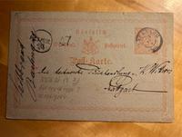 Ganzsache, 1874, Stempel Backnang, Vordrucktype 5, Mennigrot Baden-Württemberg - Schorndorf Vorschau