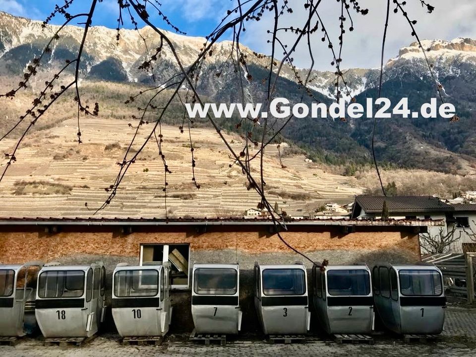 Gondel Kabine Liftgondel Seilbahn Skigondel Alm Lift Ski Skilift Hütte Alpen Österreich Austria Italien Schweiz Bergbahn Telefonzelle Sessellift Gondel24 Gondel24.de in Oberhaching