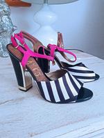 Sam Edelman High Heels Schuhe Sandalen pink weiß schwarz Gr.40,5 Niedersachsen - Twistringen Vorschau