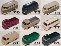 Set 9 Stück HO 1:87 verschiedene VW Bus T1 / T2 Transporter Hessen - Schöneck Vorschau