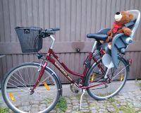 Damenrad Fahrrad rot Korb Kindersitz Thüringen - Floh-Seligenthal Vorschau