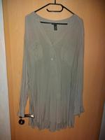 Bluse langarm von H&M Gr.54 khaki Sachsen - Rosenbach Vorschau