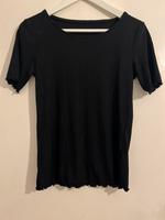 Tom Tailor XS Tshirt schwarz Rippstrick Frankfurt am Main - Bockenheim Vorschau