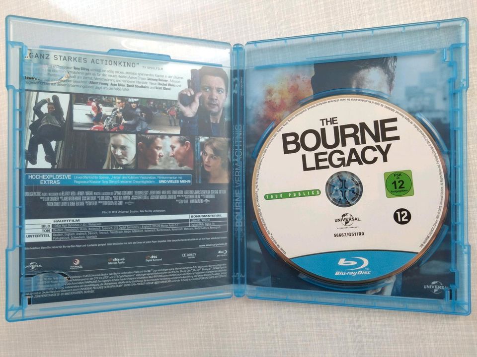 Blu-ray "Das Bourne Vermächtnis (The Bourne Legacy)" FSK 12 in Hamburg