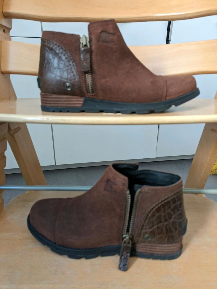 Chelsea Boots Gr 38 von Sorel  Leder in Frankenthal (Pfalz)