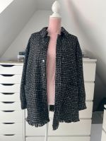 Hallhuber Tweed Jacke Shacket Größe 38 schwarz weiß Nordrhein-Westfalen - Altena Vorschau