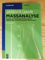 Massanalyse, Jander/ Jahr, 18. Auflage Leipzig - Gohlis-Mitte Vorschau