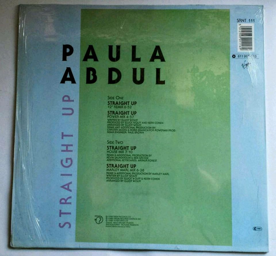 67. LP von "PAULA ABDUL" mit "STRAIGHT UP" in Langenfeld Eifel