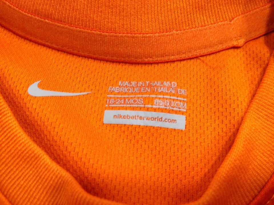 Nike Holland Niederlande Fußball Trikot Baby Gr.85-90 orange in Güglingen