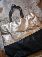 Große Tasche Shopper Rosegold/schwarz Nordrhein-Westfalen - Langenfeld Vorschau