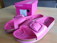 CYPRES Pantoletten Sandalen Schlappen rosa pink Gr 42 mit OVP Nordrhein-Westfalen - Ratingen Vorschau