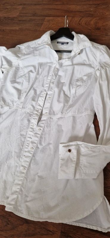 Tommy Hilfiger Bluse Hemd M 38 weiß in Mauritz