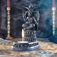 Baphomet Teelichthalter Esoterik Gothik Hexerei Sachsen-Anhalt - Schönebeck (Elbe) Vorschau