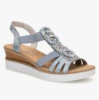 Rieker Sandalen blau silber Bayern - Landshut Vorschau