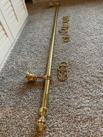 Gardinen Stange Gold Messing Gardinenstange Ringe 145 cm Deko Niedersachsen - Bassum Vorschau