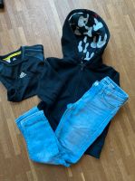 Set Jeans, T-Shirt und Kapuzenjacke in Gr. 116 Dresden - Neustadt Vorschau