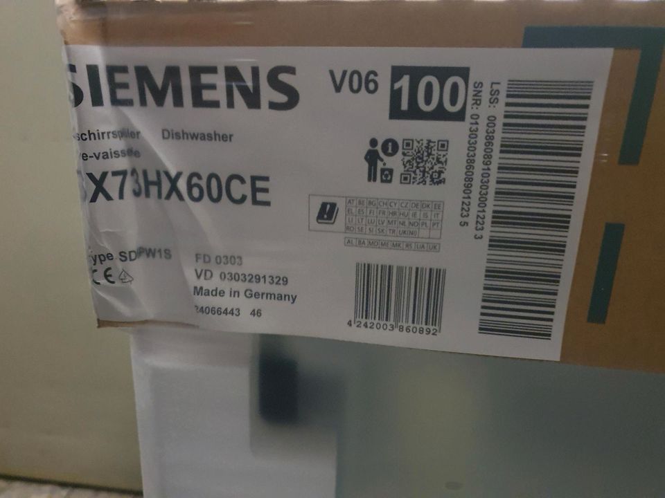 Siemens iQ300 Vollintegrieter Geschirrspüler in Bibertal