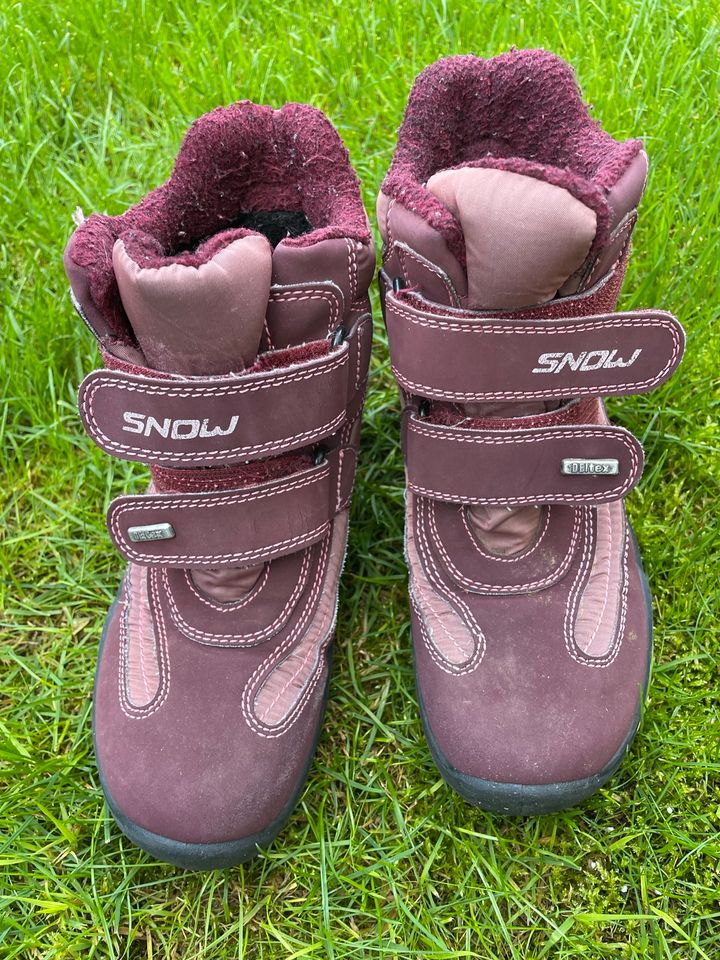 Kinder-Winterstiefel Mädchen rot, Gr. 36, DeiTex-Membran in Bad Abbach