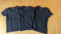 3x Herren Basic Shirt XS Baumwolle blau V-Ausschnitt Hessen - Gladenbach Vorschau
