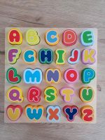 Buchstaben ABC Steckspiel Holz Montessori Kinder Holzspielzeug Niedersachsen - Großheide Vorschau