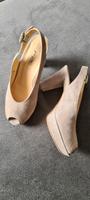 Peeptoes Paul Green Gr.37 beige/nude Rauleder Bayern - Neufahrn Vorschau