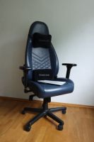 noblechairs ICON Echtleder Gaming Stuhl - mitternachtsblau/graph Hessen - Reichelsheim (Odenwald) Vorschau