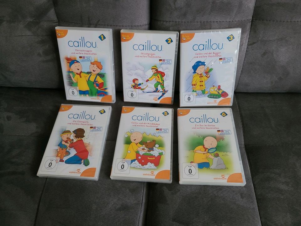 Caillou DVD 1 2 3 4 5 6 TOP 2x OVP SET in Hamburg