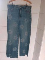 Jeans High Waist, Wide Leg, 46, YinYang Flower Niedersachsen - Celle Vorschau