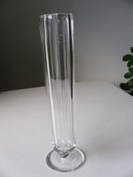 Glas Vase 25 cm Blumenvase auf Fuß eckig Retro Vintage 3,- Flensburg - Mürwik Vorschau