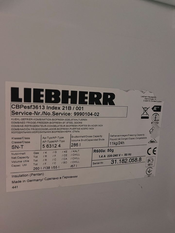Liebherr Comfort Biofresh in Partenheim