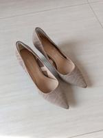Hush Puppies beige High Heels Leder Sachsen - Wurzen Vorschau
