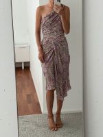 Iro Paris Kleid One Shoulder beerenfarben aus Seide Stuttgart - Degerloch Vorschau