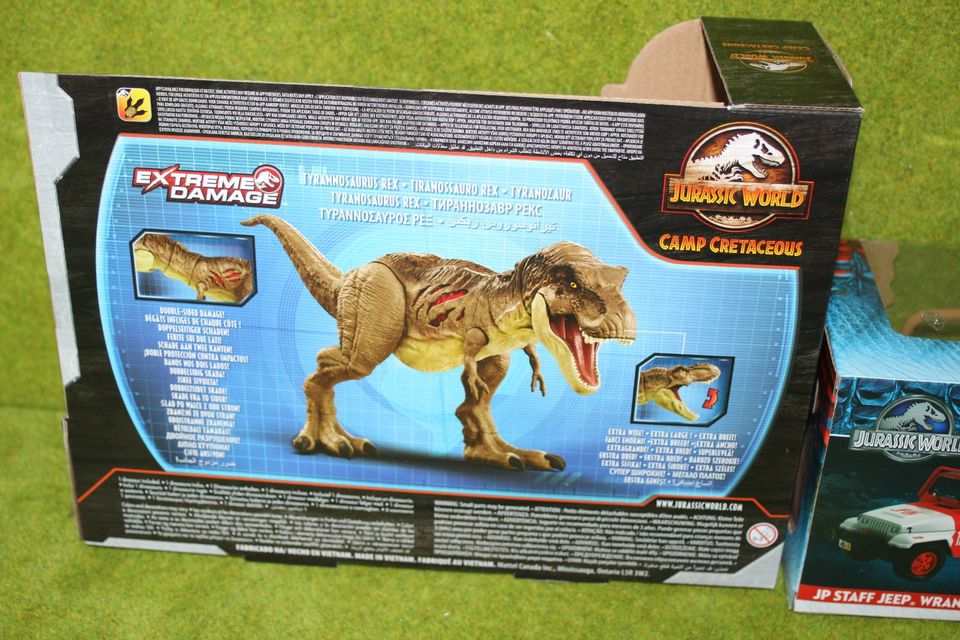 Jurassic World Mattel T Rex Extreme Jada Jeep Wrangler Dino 1:24 in Dresden