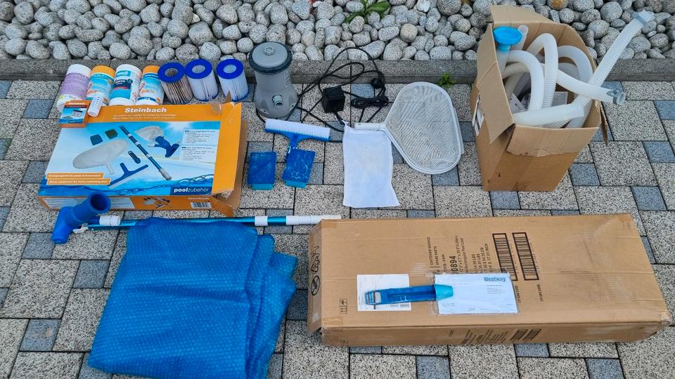 Bestway Power steel frame Pool neue Poolfolie mit Filterpumpe in Ottweiler
