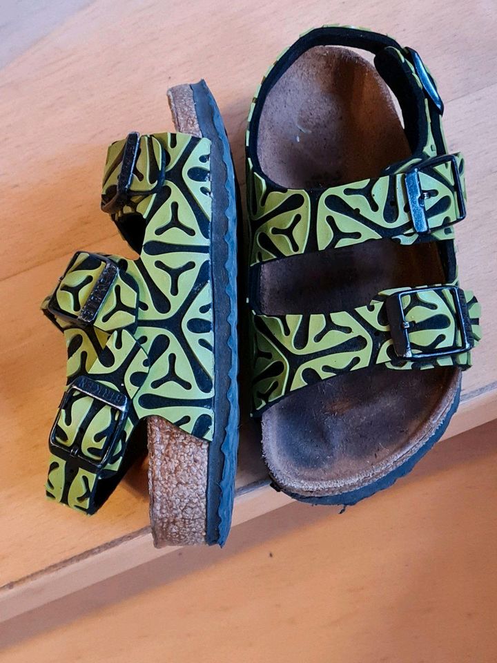Birkenstock Sandalen Gr.25,grün schwarz Kinder Schuhe,TOP !!! in Urmitz