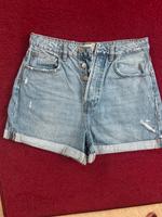 Jeans-Shorts, Gr. 38, hell, high waist. Stradivarius Rheinland-Pfalz - Mainz Vorschau