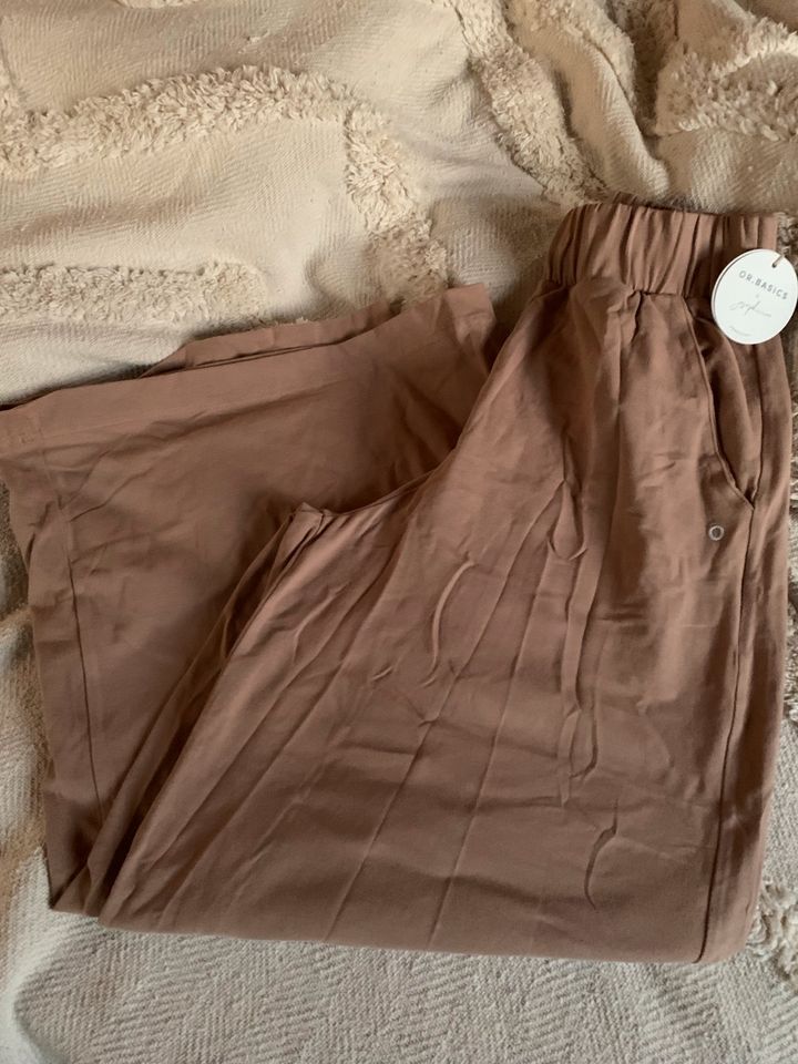 Orbasics x Josephine Hose wide leg  mocha beige M neu Bio in Handeloh