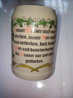 ▼Schöner Sammler Bier-Krug Seidel Bembel Bierkrug ▼Trinkspruch Niedersachsen - Rhauderfehn Vorschau