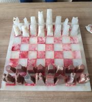 Schach aus originalem Marmor, über 60 Jahre alt Nordrhein-Westfalen - Rheine Vorschau