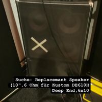 SUCHE: Speaker / Lautsprecher, 10", 6 Ohm | Bass | Kustom DE610H Leipzig - Leipzig, Südvorstadt Vorschau