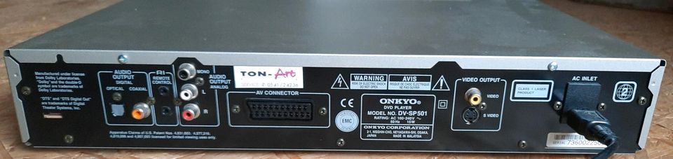 Onkyo DVD Player DV-SP501 mit Fernbedienung in Georgsmarienhütte