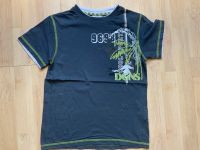 Graues Kurzarm T-Shirt mit Palme, Gr. 134/140, 8-10 Jahre Saarland - Bous Vorschau