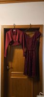 Festliches Kleid / Bordeaux mit Bolero Jäckchen Niedersachsen - Bramsche Vorschau