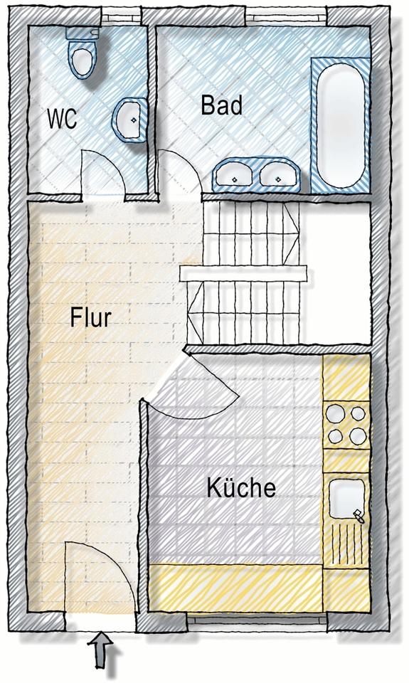 Saniertes RMH mit 4 Zimmern in Herbolzheim mit starker Rendite in Herbolzheim