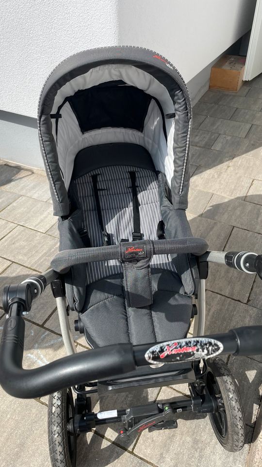 Hartan Kinderwagen Topline S - grau/neutral/Kombikinderwagen in Linsengericht