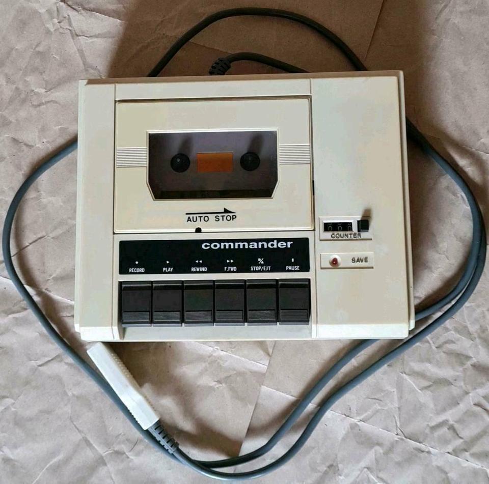 Commodore Commander PM-4402 C Datasette + Gebrauchsanweisung in Neumark