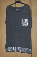 Longshirt Grau mit Pailletten 1/8 Arm Gr. 48/50 BONPRIX bpc München - Au-Haidhausen Vorschau