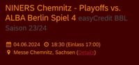 Niners Chemnitz vs. Alba Berlin Playoffs Spiel 4 Sachsen - Chemnitz Vorschau