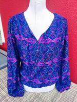 Laura T. Bluse langarm lila blau Gr. 36 Bayern - Mantel Vorschau